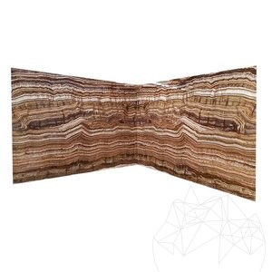 Tiger Onyx polierte Marmorplatte 2 cm