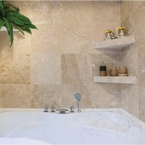 Classic Cross Cut Honed Travertin 40,6 x 40,6 x 1,2 cm - Economy