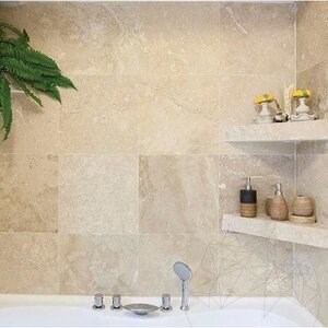 Classic Cross Cut Honed Travertin 40,6 x 40,6 x 1,2 cm - Economy