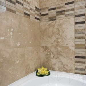 Classic PREMIUM Kreuzschliff gehonter Travertin 61 x 30,5 x 1,2 cm