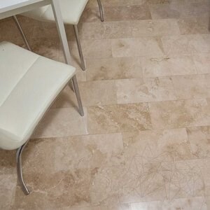 Classic PREMIUM Kreuzschliff geschliffener Travertin 40,6 x 20,3 x 1,2 cm