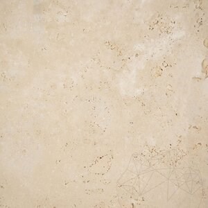 Klassischer Kreuzschliff gebürsteter Travertin 61 x 30,5 x 1,2 cm