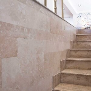 Classic Cross Cut PREMIUM Honed Travertine Plank Set 1.2 cm