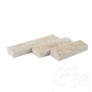 Klassischer gespaltener Travertin 5 cm x FL x 2,2 cm