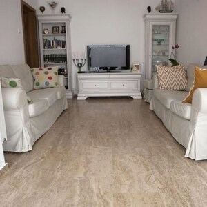 Latte Honed PREMIUM Travertin 61 x 30,5 x 1,2 cm
