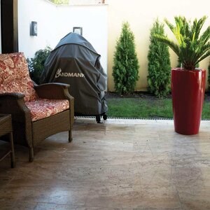 Latte Gebürstet PREMIUM Travertin 61 x 30,5 x 1,2 cm
