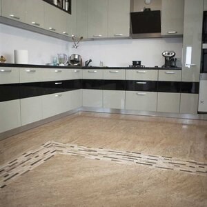 Latte Geschliffen PREMIUM Travertin 61 x 61 x 1,2 cm