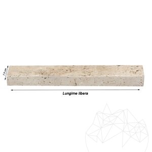 Mehrfarbiger Splitface Travertin 7,5 cm x FL x 2,2 cm