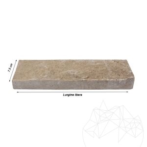 Noce Splitface Travertin 7,5 cm x FL x 2,2 cm
