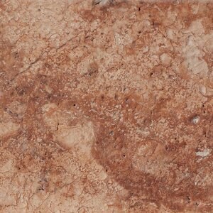 Roter Opium Kreuzschliff Gebürsteter Travertin 61 x 30,5 x 1,2 cm 