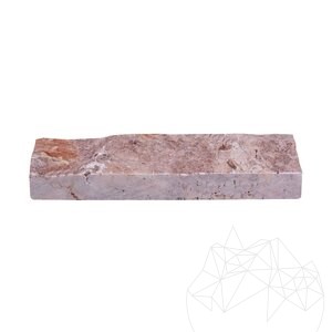 Roter Opium Travertin Splitface 5 cm x FL x 2cm Sonderanfertigung
