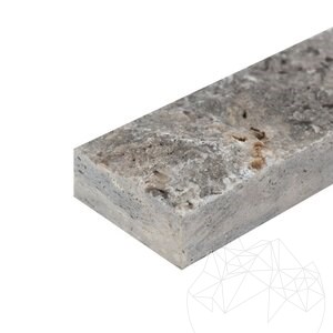 Silberner Splitface Travertin 5 cm x FL x 2 cm