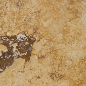 Gelber Kreuzschliff Geschliffener Travertin 61 x 30,5 x 1,2 cm