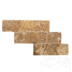 Gelber Splitface Travertin 5 cm x FL x 2,1 cm