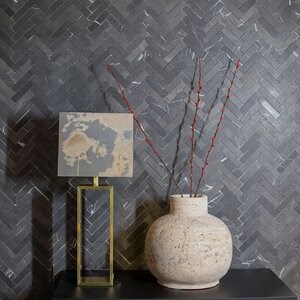 Venetia Classic Riven Travertin Vase 30 x 30 x 30 cm