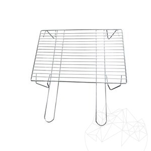 Traditioneller Gartengrill Medium (Holzkohle/Holz, 120x70x210 cm, Rhodos-Naturstein, Ziegel)