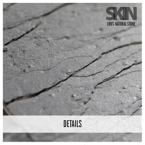 Flexible Schiefer SKIN Platte 3D Express - Mongolei, 60x15 cm, selbstklebend 3M für Innenverkleidungen Möbel, Wände