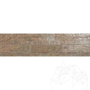 Flexible Quarz SKIN Platte 3D Express - Kupfer, 60x15 cm, selbstklebend 3M für Innenverkleidungen Möbel, Wände