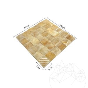 Honig Onyx Polierte Pyramide Mosaik 5 x 5 cm