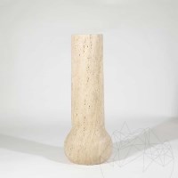 Milano Classic Riven Travertin Vase 50 x 20 x 10 cm