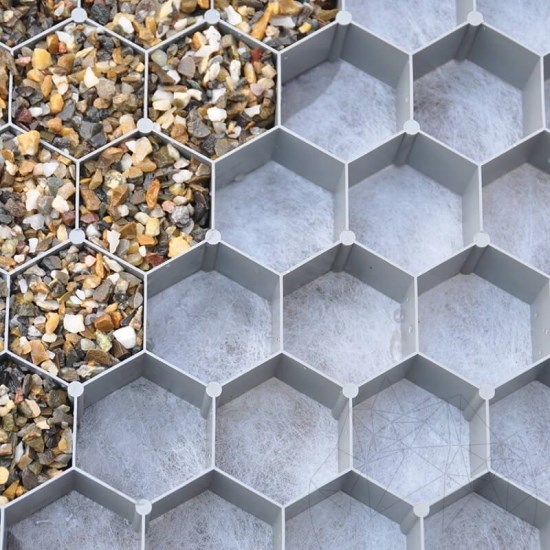 Kiesstabilisierung Design System für Kiesstabilität, grau, 1176 x 764 x 32 mm