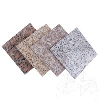 MUSTER-Leopard weiß geflammter Granit 60 x 30 x 2,5 cm