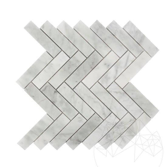 New York Chevron Geschliffener Marmor Mosaik
