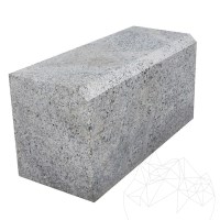 Leopard White Granit Bordsteinkante (Fase 1L) 20 x 25 x 50 cm