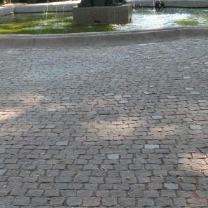 Rosso Italia (Porphyr) Riven Andesit Pflasterstein 10 x 10 x 10 cm