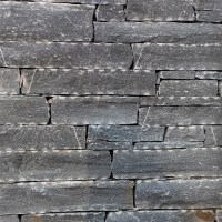 Felswand Flacher Schwarzer Schiefer