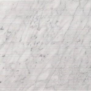 Carrara White Zigzag Design Platte 2CM