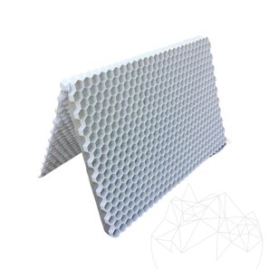 Kiesstabilisierung eco aus 100% recycelten Rohstoffen hergestellt, weiß, 120 x 80 x 2,6 cm