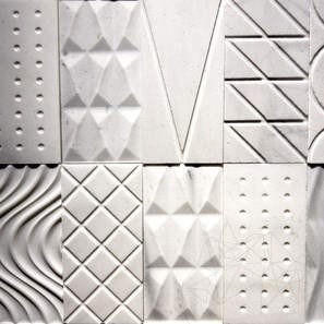 Geometrische Formen New York Marmor, 15 x 30 cm