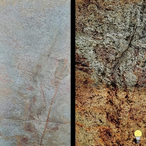 Transluzenter flexibler Schiefer SKIN 2mm - Golden, 122x61 cm | Umgebungsbeleuchtung, Innen & Außen