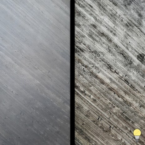 Transluzenter, flexibler Schiefer SKIN 2mm - Black Line, 240 x 90 cm | Raumbeleuchtung, Innen & Außen