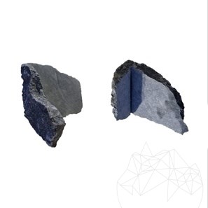 Polygonalplatten Marmor Rock Face Blue (Ecke)