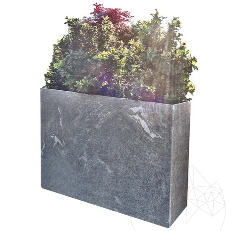 Planter Fioriera - Sinterized Stone, 100X30X2XH100 Economy