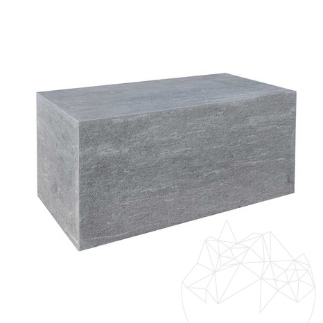 Garden Bench Seduta - Sinterized Stone, 45X90X2XH45