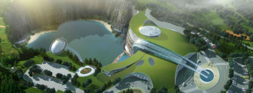 InterContinental Shimao: 5-Sterne-Hotel im Steinbruch gebaut