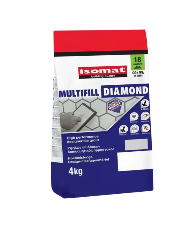 Fugenmörtel - Multifill-Diamond, Fugenbreite rosy 1-12 mm, 01 White, 4 kg