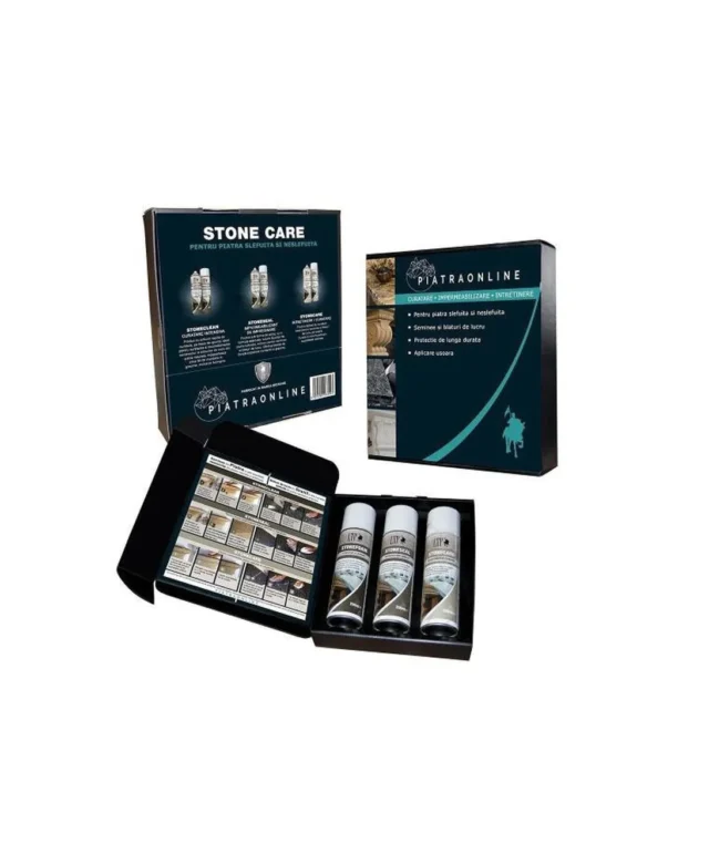 LTP Stone Care Kit - Alles in einem Pflegeset für Kamine und Arbeitsplatten aus Stein (reinigt, versiegelt und pflegt)